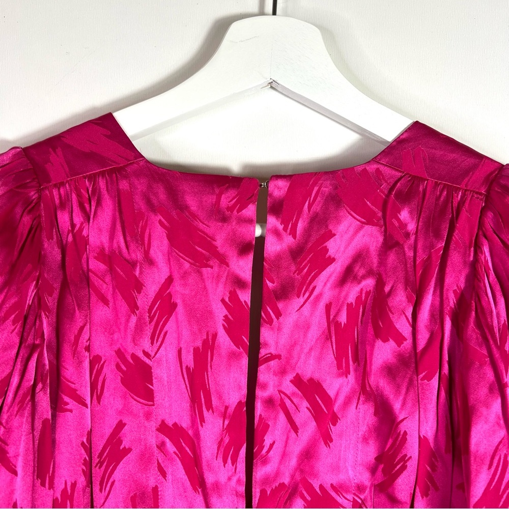 NWT Ronny Kobo Eugenia Jacquard Top Silk Blend Pink Size Small - Picture 12 of 16